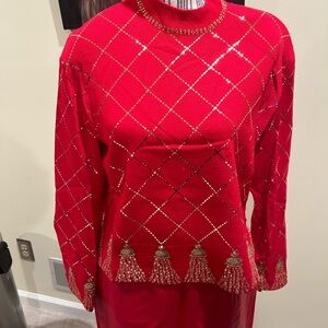 At John Evening vintage red sweater